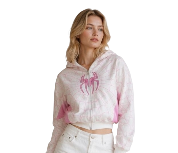 Spider Hoodie White